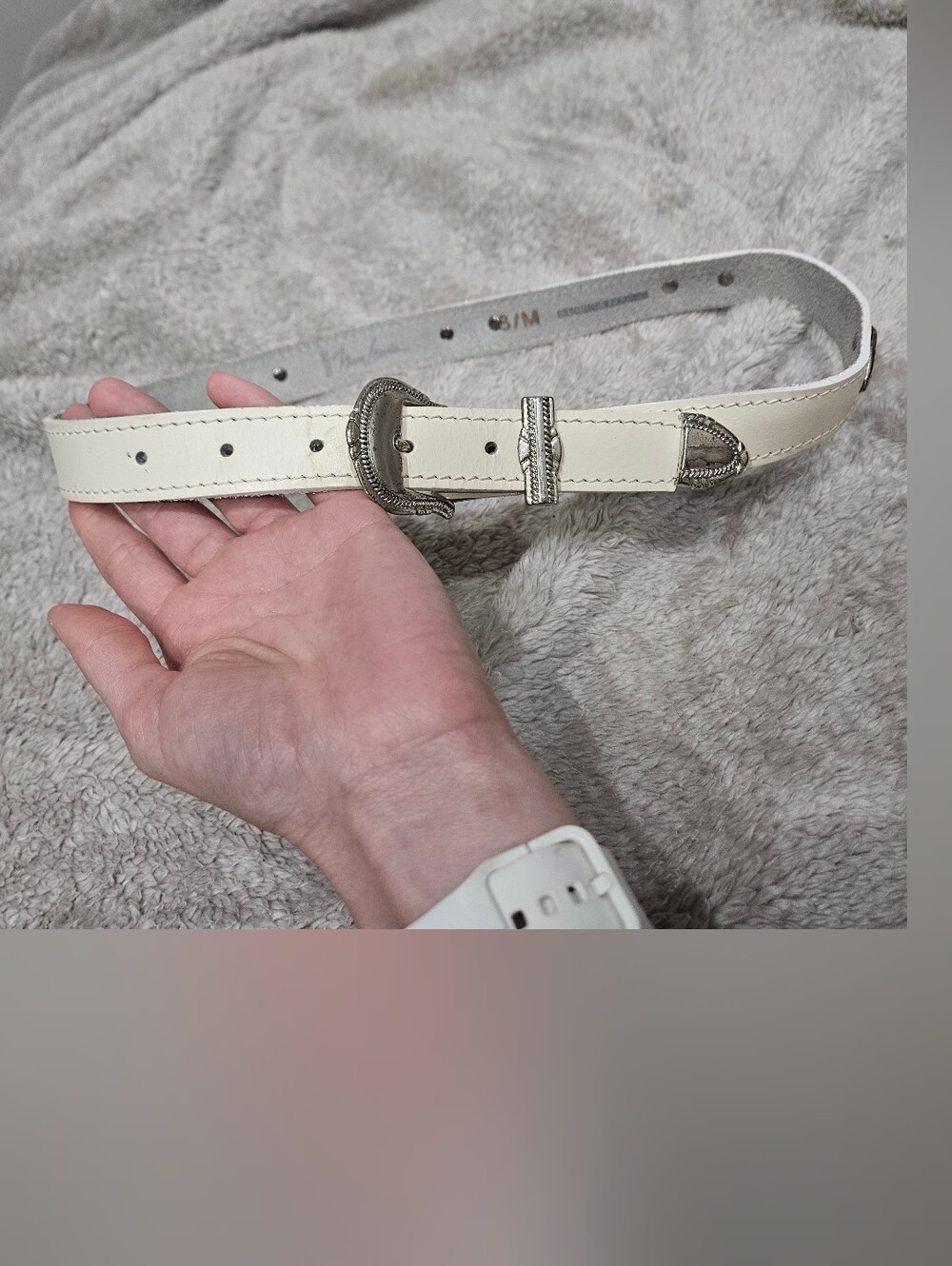Vintage Leather Western Buckle Belt - Nan Lewis